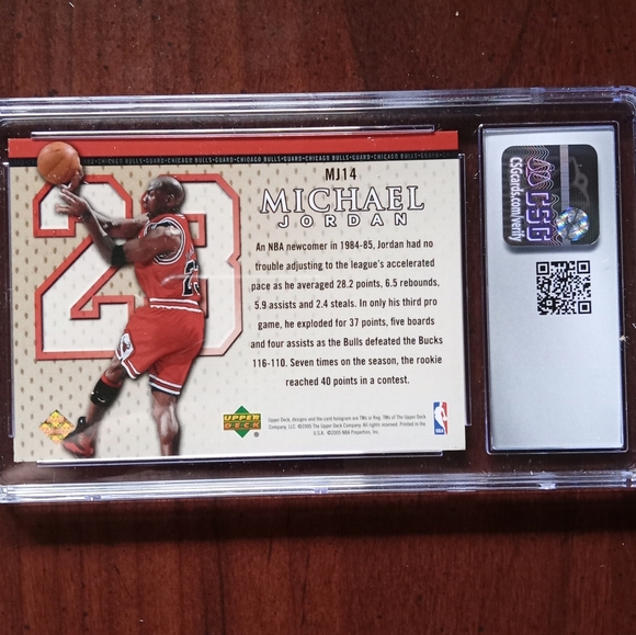 Rare Michael Jordan gold #d /23 CSG 9 - Picture 3 of 3